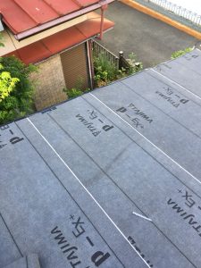 横浜市保土ヶ谷区にて屋根修理ルーフィング