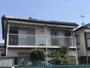 横浜市にて屋根修理　瓦屋根からエコグラーニへの葺き替え工事　施工前５