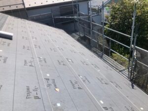 横浜市港北区屋根修理カバー工法ルーフィング
