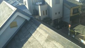 横浜市港北区にて屋根修理（棟板金の交換）　施工前
