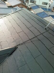 横浜市にて屋根修理　棟板金の交換・屋根塗装　完工