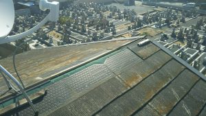 横浜市にて屋根修理　しおさいへのカバー工法　施工前