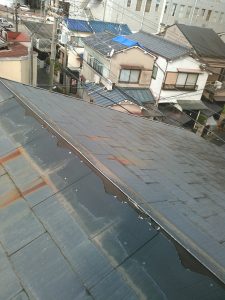 横浜市保土ケ谷区にて屋根修理（棟板金）