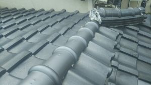 横浜市にて屋根修理　完工　瓦屋根