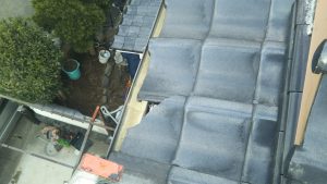 横浜市にて屋根修理　施工前