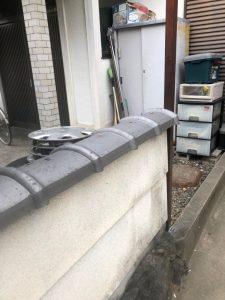 横浜市にて屋根修理　完工　塀瓦