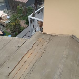 瓦屋根の撤去