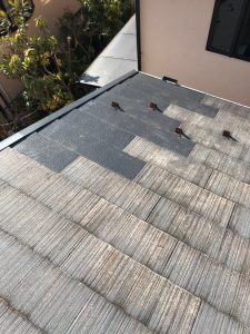 横浜市にて屋根修理　コロニアル屋根の補修　完工
