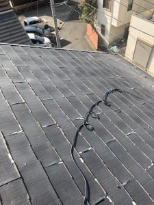 横浜市保土ケ谷区にて屋根修理　エコグラーニへのカバー工法　施工前