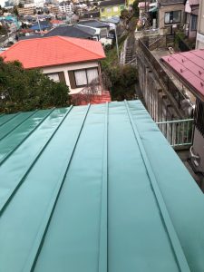 横浜市中区にて屋根塗装・部分的な屋根改修工事施工後