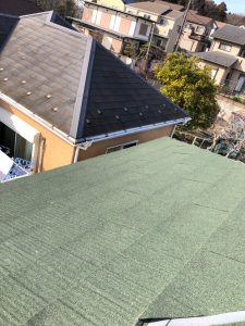 横浜市栄区　屋根修理　完工　カバー工法