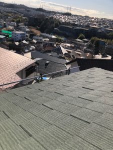 横浜市栄区　屋根修理　エコグラーニ葺き　カバー工法３