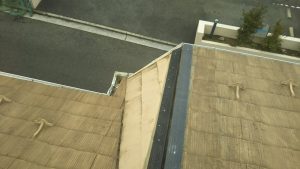 横浜市都筑区　屋根修理　貫板取り付け　屋根棟交換２