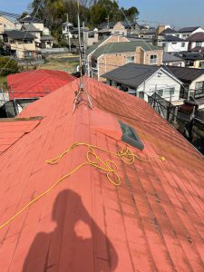 横浜市緑区にて屋根の上葺き工事 施工前