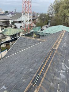 横浜市保土ケ谷区にて屋根修理（スレートからエコグラーニへのカバー工法）施工前