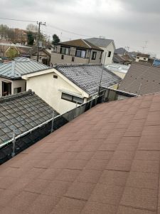 横浜市保土ケ谷区にて屋根修理（スレートからエコグラーニへのカバー工法）エコグラーニ葺き