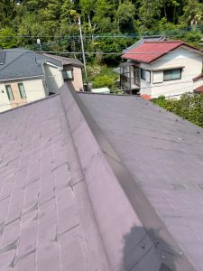 横浜市戸塚区にて屋根修理（スレートからガルマリウム鋼板にカバー工法）