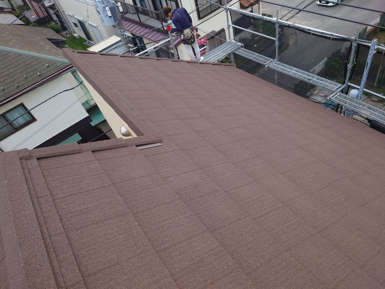 屋根葺き替え工事完工