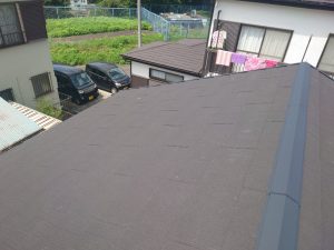 横浜市港南区にて屋根修理（瓦屋根からエコグラーニへの葺き替え工事）