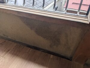 和室壁からの雨漏り