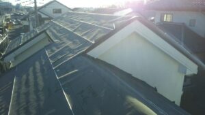 横浜市都筑区にて屋根修理防水シート