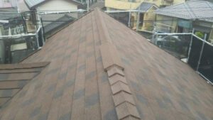 横浜市青葉区　屋根修理　大屋根完工　カバー工法