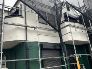 横浜市港北区　外壁塗装　足場解体