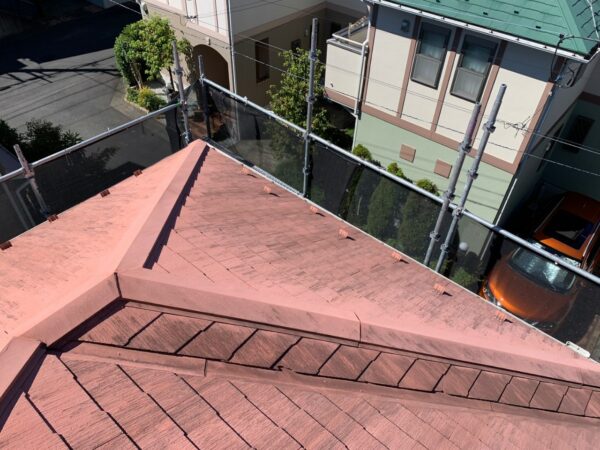 横浜市旭区にて屋根修理　エコグラーニへのカバー工法　施工前