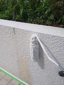 外構モルタル塀塗装