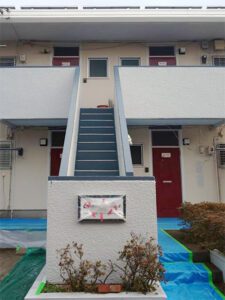藤沢市にてアパートの外壁塗装、外壁工事、屋根塗装