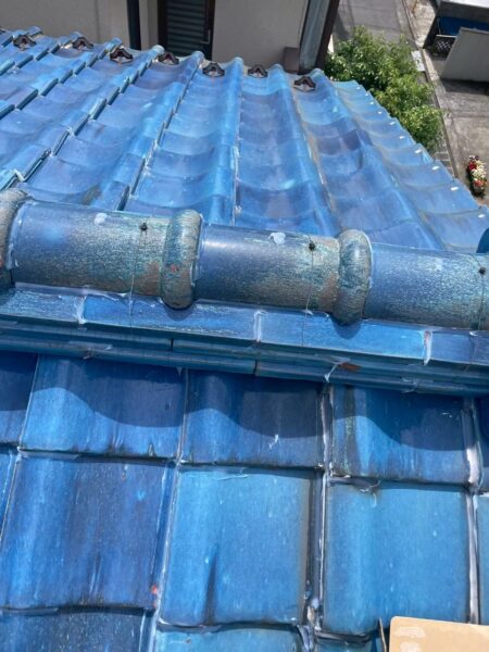 横浜市鶴見区にて瓦屋根雨漏りの補修〈コーキング補修〉 施工後