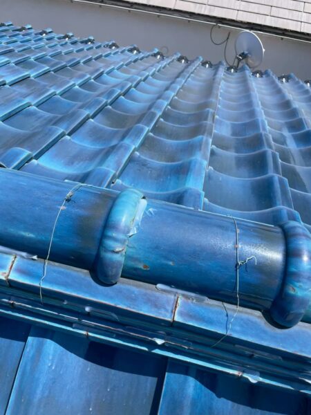 横浜市港北区にて雨漏り修理・瓦屋根のコーキング止め工事 施工後